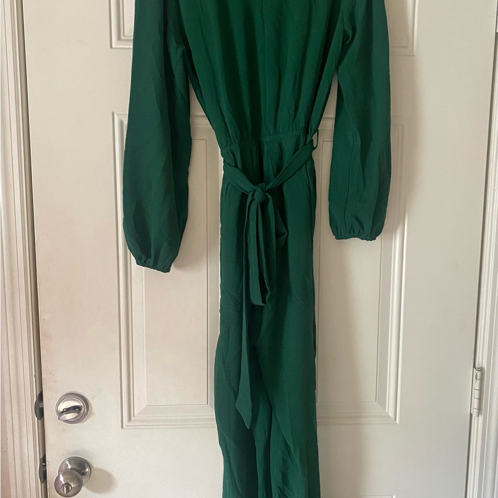 Pretty Garden Emerald green jump suit